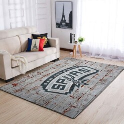 San Antonio Spurs Living Room Area Rug