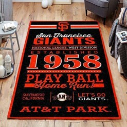 San Francisco Giants Living Room Area Rug