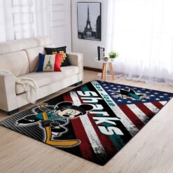 San Jose Sharks Living Room Area Rug