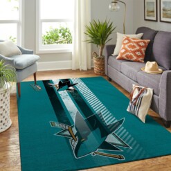 San Jose Sharks Living Room Area Rug