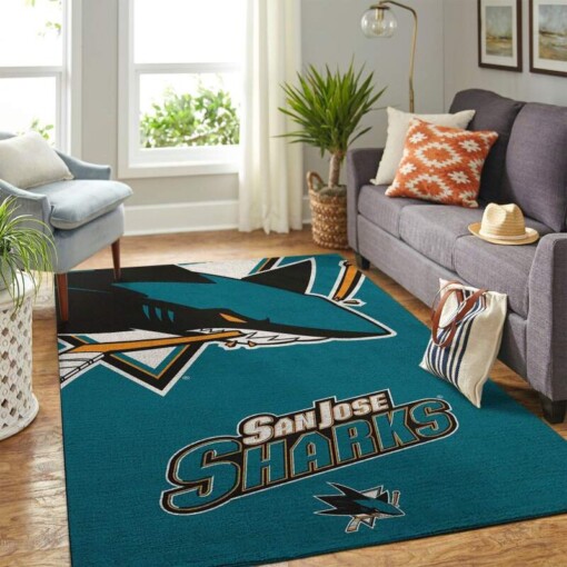 San Jose Sharks Living Room Area Rug