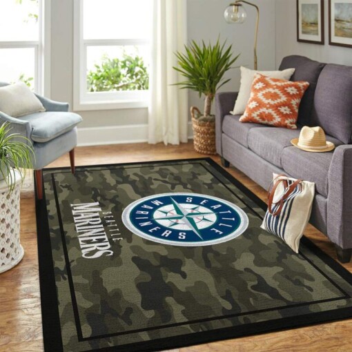 Seattle Mariners Living Room Area Rug