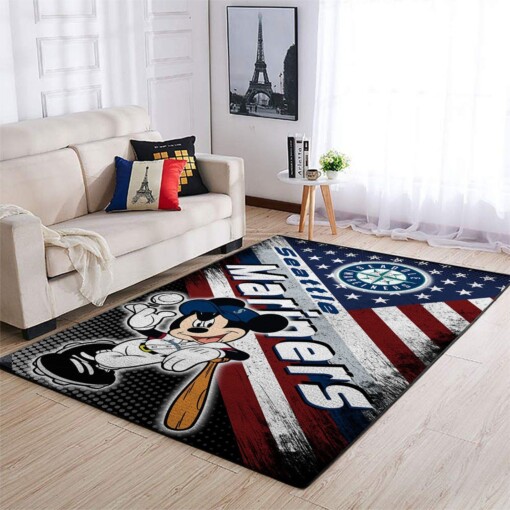 Seattle Mariners Living Room Area Rug