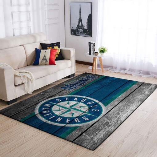 Seattle Mariners Living Room Area Rug