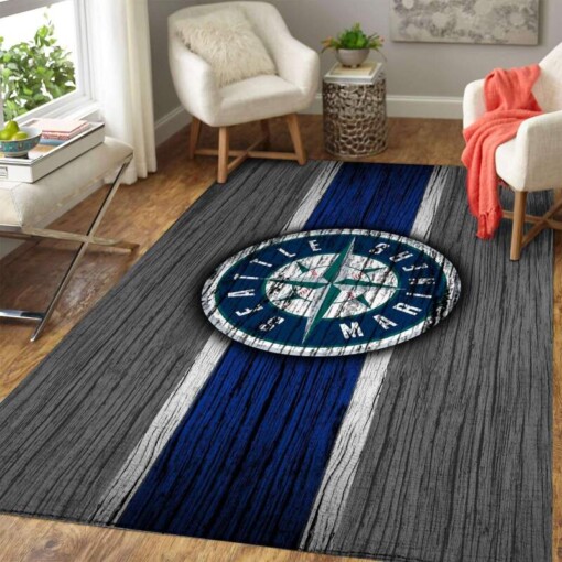 Seattle Mariners Living Room Area Rug