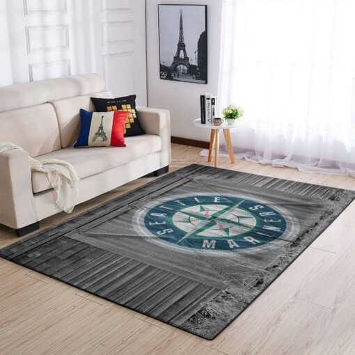 Seattle Mariners Living Room Area Rug