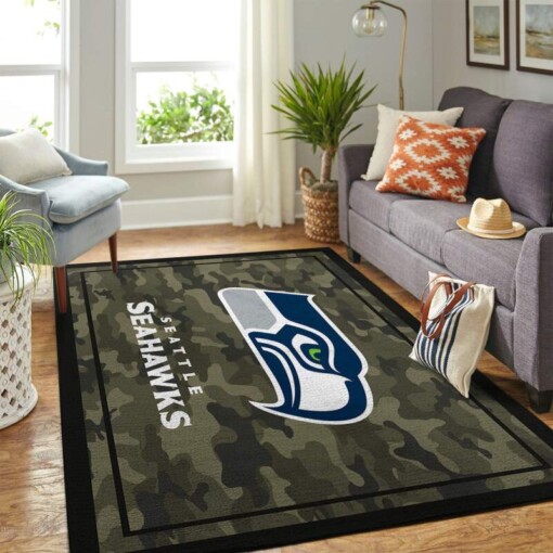 Seattle Seahawks Living Room Area Rug