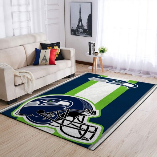 Seattle Seahawks Living Room Area Rug