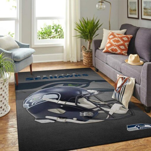 Seattle Seahawks Living Room Area Rug