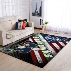 Seattle Seahawks Living Room Area Rug