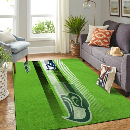 Seattle Seahawks Living Room Area Rug