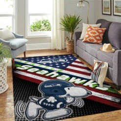 Seattle Seahawks Living Room Area Rug