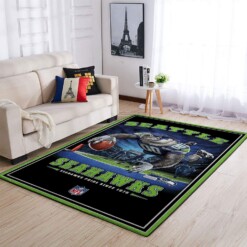 Seattle Seahawks Living Room Area Rug