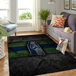 Seattle Seahawks Living Room Area Rug