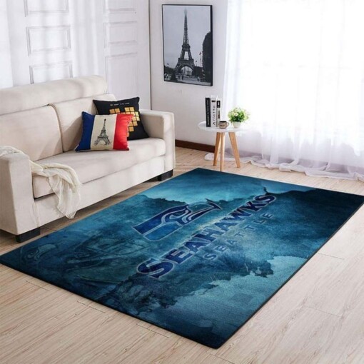 Seattle Seahawks Living Room Area Rug