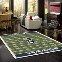 Seattle Seahawks Living Room Area Rug