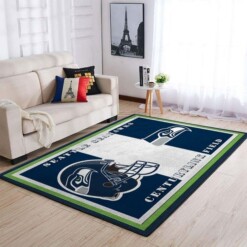 Seattle Seahawks Living Room Area Rug