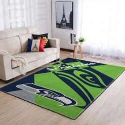 Seattle Seahawks Living Room Area Rug