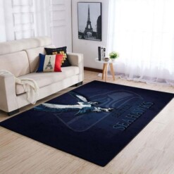 Seattle Seahawks Living Room Area Rug