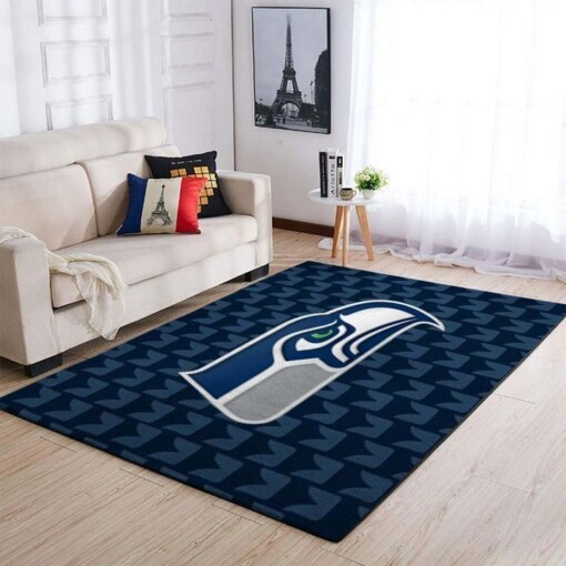 Seattle Seahawks Living Room Area Rug