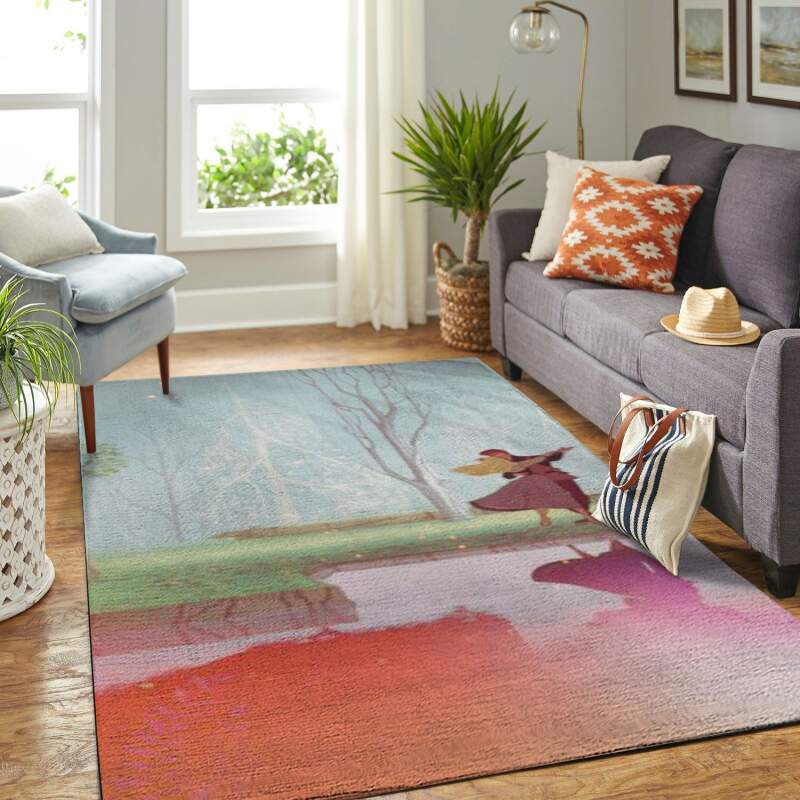 Sleeping Princess Aurora Dancing With Prince Living Room Area Rug