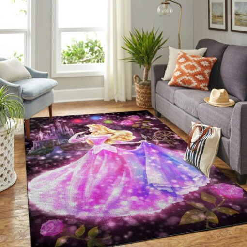 Sleeping Princess Aurora Living Room Area Rug