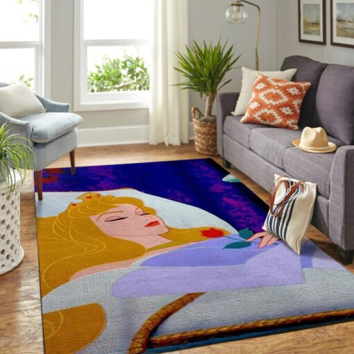 Sleeping Princess Aurora Living Room Area Rug