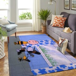 Snoopy Dog And Peanuts Comic Living Room Area Rug