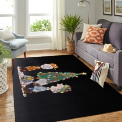 Snoopy Dog And Peanuts Comic Living Room Area Rug