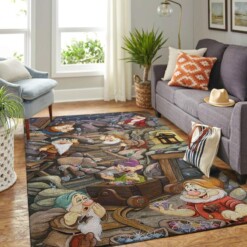 Snow White And Seven Dwarfs Living Room Area Rug