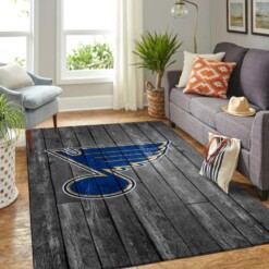 St Louis Blues Living Room Area Rug