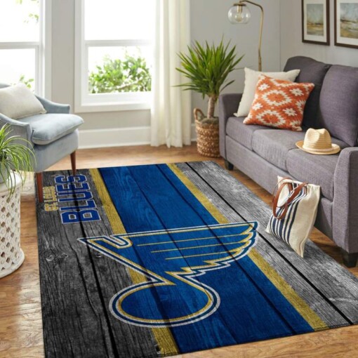 St Louis Blues Living Room Area Rug