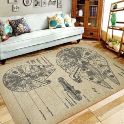 Star War Living Room Area Rug