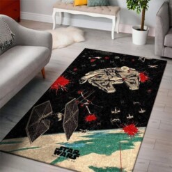 Star War Living Room Area Rug