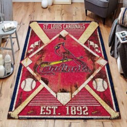 Stlouis Cardinals Living Room Area Rug