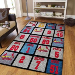 Stlouis Cardinals Living Room Area Rug