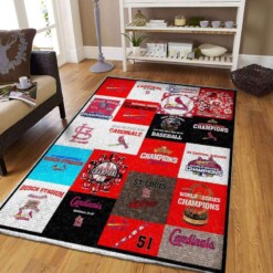 Stlouis Cardinals Living Room Area Rug