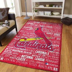 Stlouis Cardinals Living Room Area Rug