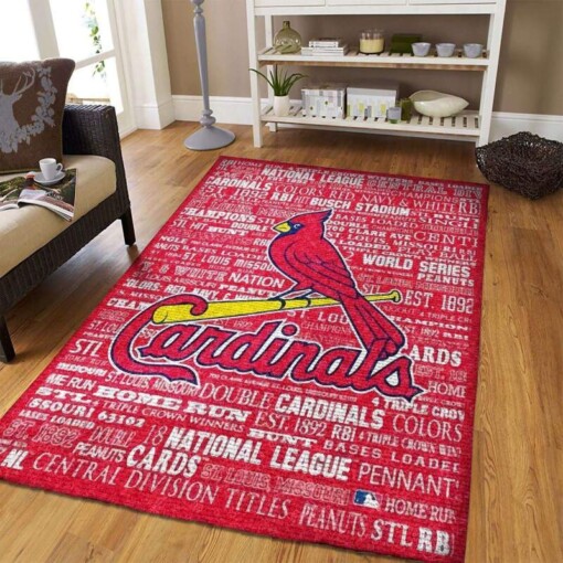 Stlouis Cardinals Living Room Area Rug