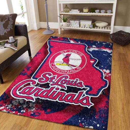 Stlouis Cardinals Living Room Area Rug