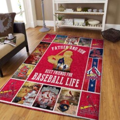 Stlouis Cardinals Living Room Area Rug