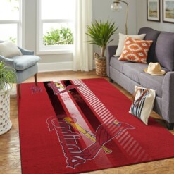 Stlouis Cardinals Living Room Area Rug