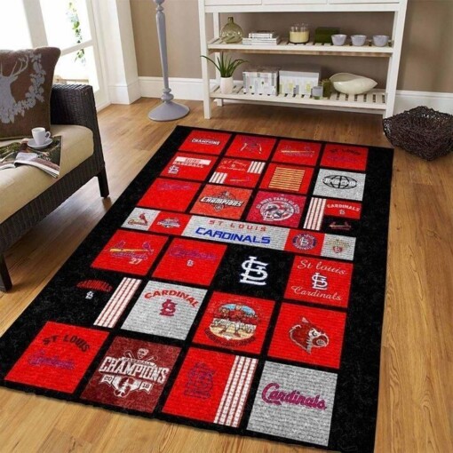 Stlouis Cardinals Living Room Area Rug