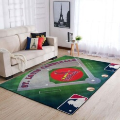 Stlouis Cardinals Living Room Area Rug