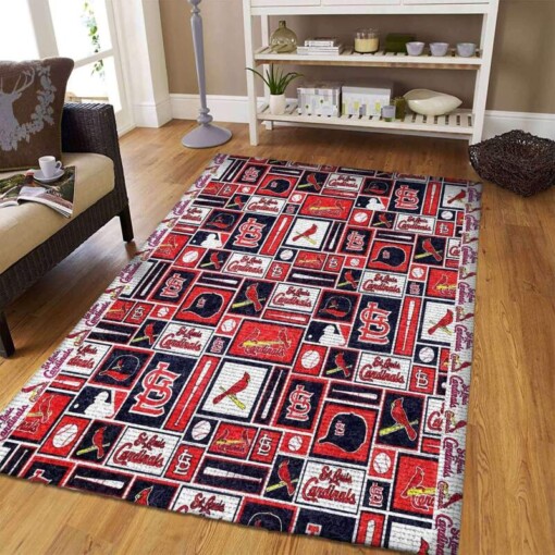 Stlouis Cardinals Living Room Area Rug