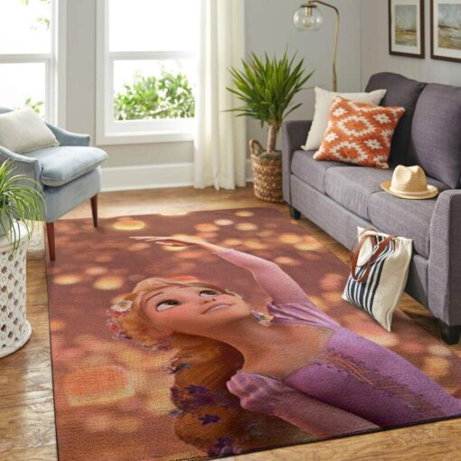 Tangled Disney Movie Living Room Area Rug