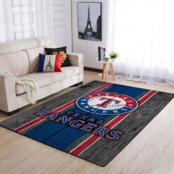 Texas Rangers Living Room Area Rug