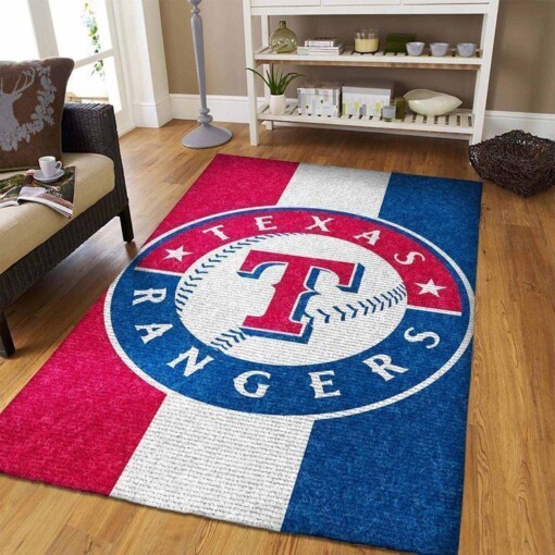 Texas Rangers Living Room Area Rug