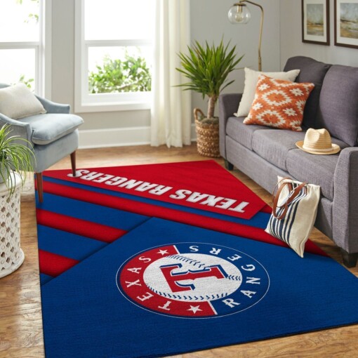 Texas Rangers Living Room Area Rug