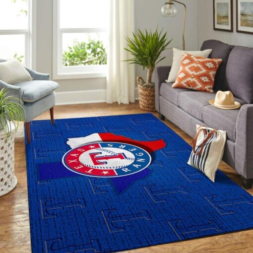 Texas Rangers Living Room Area Rug